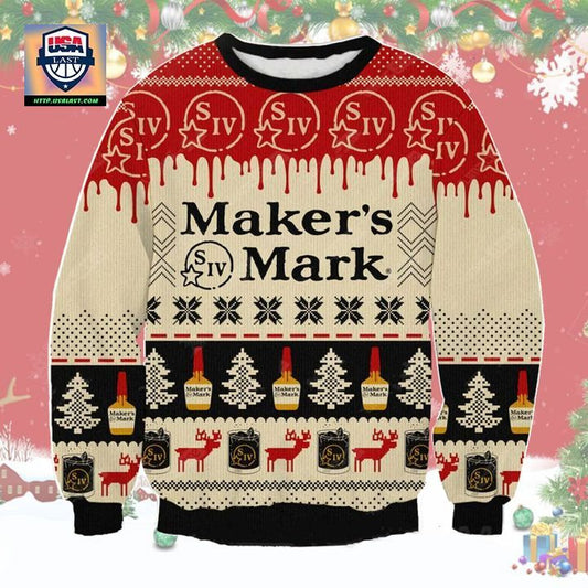 Makers Mark Bourbon Whiskey Ugly Christmas Sweater 2022 ? Usalast