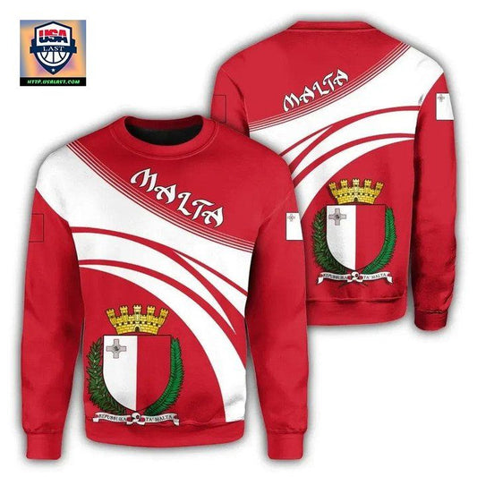 Malta Coat Of Arms Sweater Cricket Style J5W ? Usalast