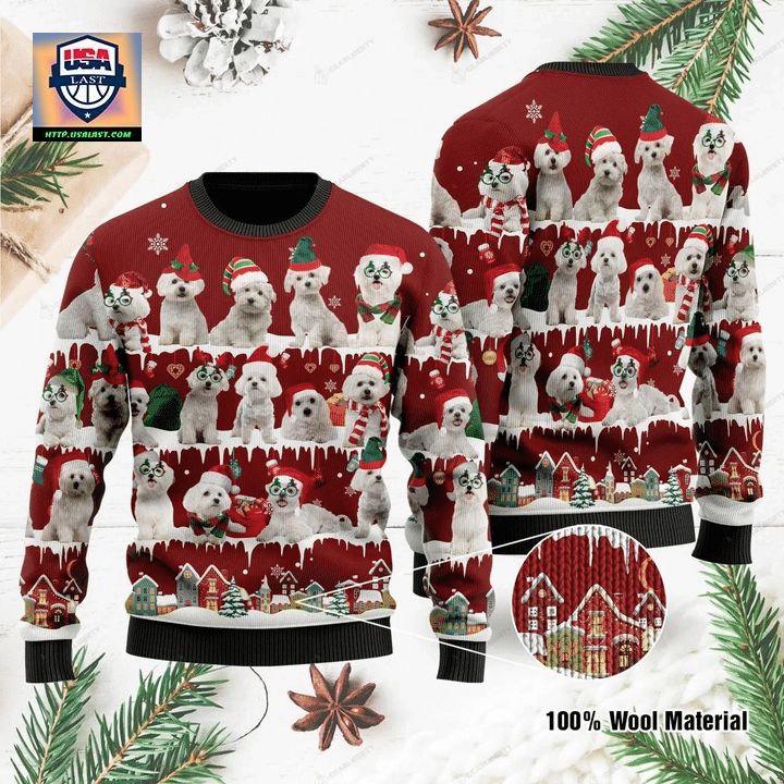 Maltese Dog Ugly Christmas Sweater 2022 ? Usalast