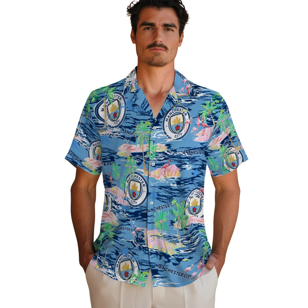 Manchester City Flamingo Retreat 2026 Hawaiian Shirt – Moonbestprint
