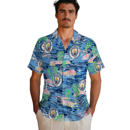 Manchester City Flamingo Retreat 2026 Hawaiian Shirt – Moonbestprint