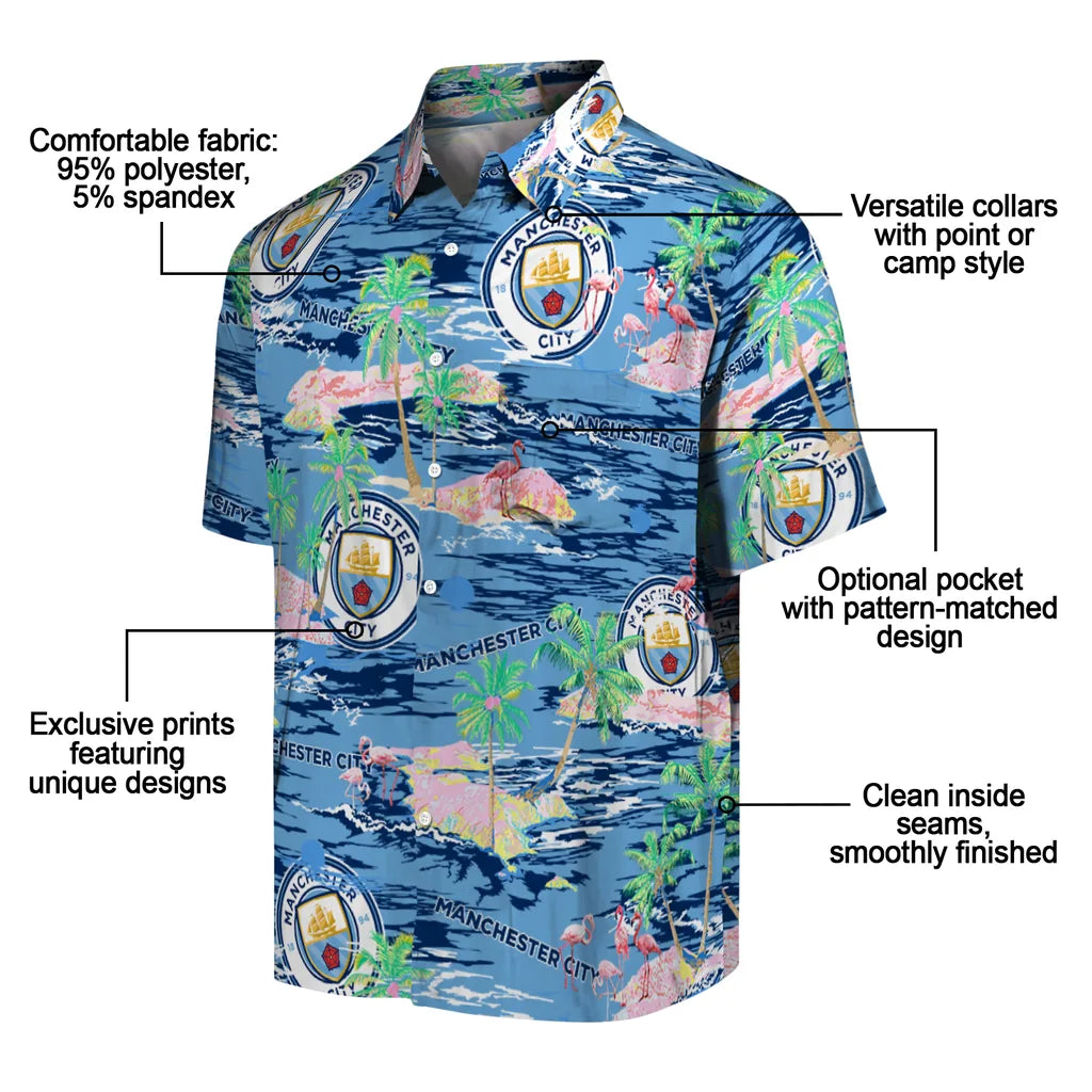 Manchester City Flamingo Retreat 2026 Hawaiian Shirt – Moonbestprint