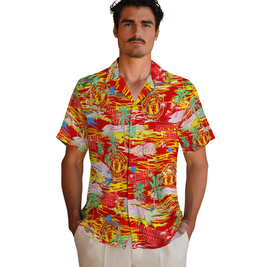 Manchester United Flamingo Retreat 2026 Hawaiian Shirt – Moonbestprint