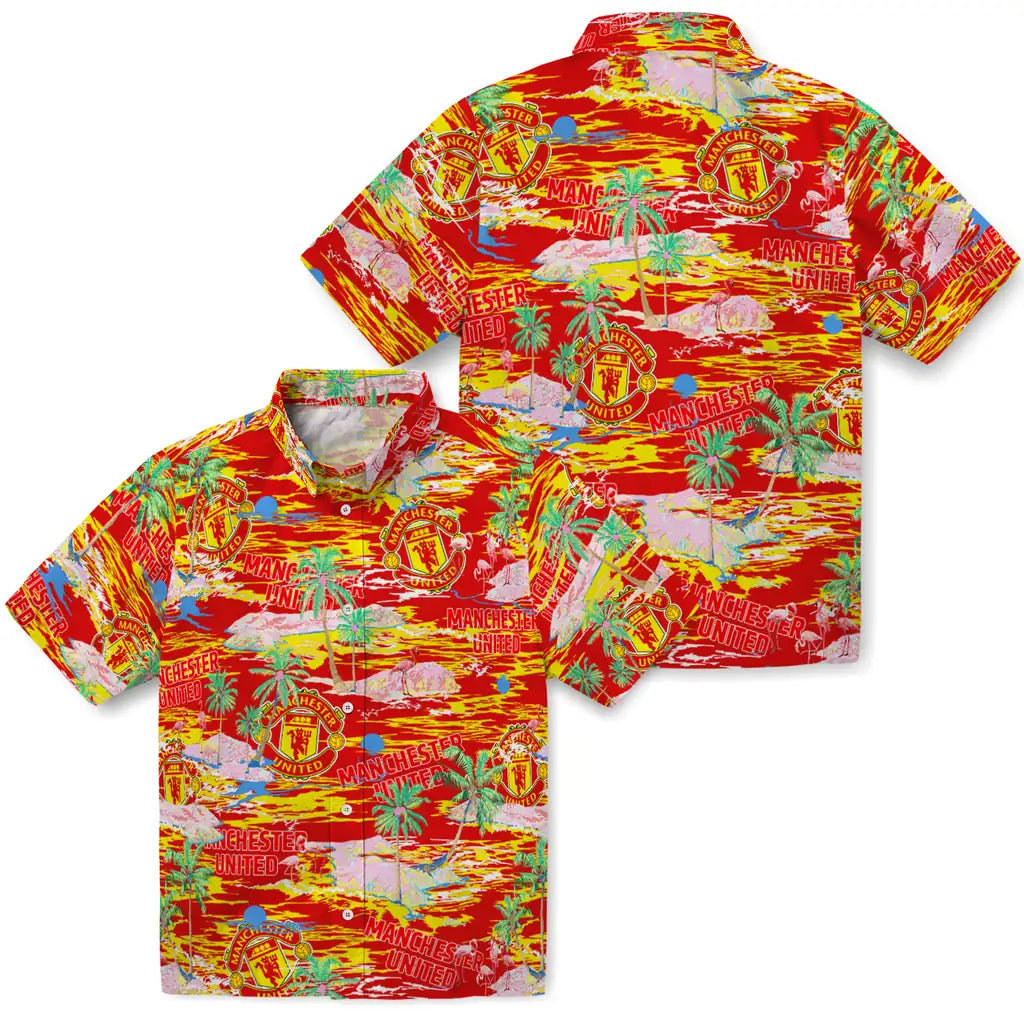 Manchester United Flamingo Retreat 2026 Hawaiian Shirt – Moonbestprint