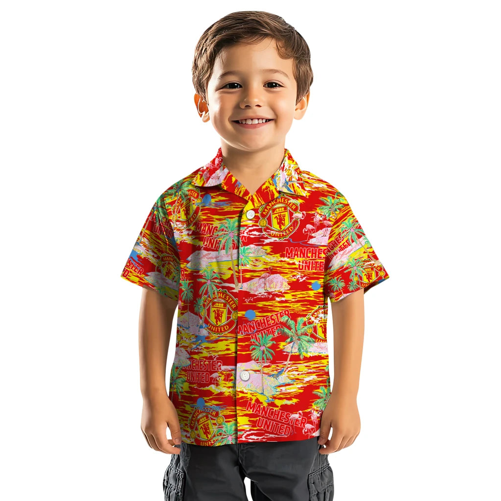 Manchester United Flamingo Retreat 2026 Hawaiian Shirt – Moonbestprint