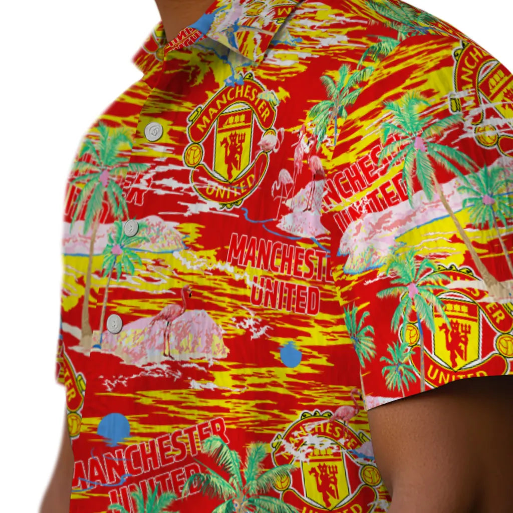 Manchester United Flamingo Retreat 2026 Hawaiian Shirt – Moonbestprint