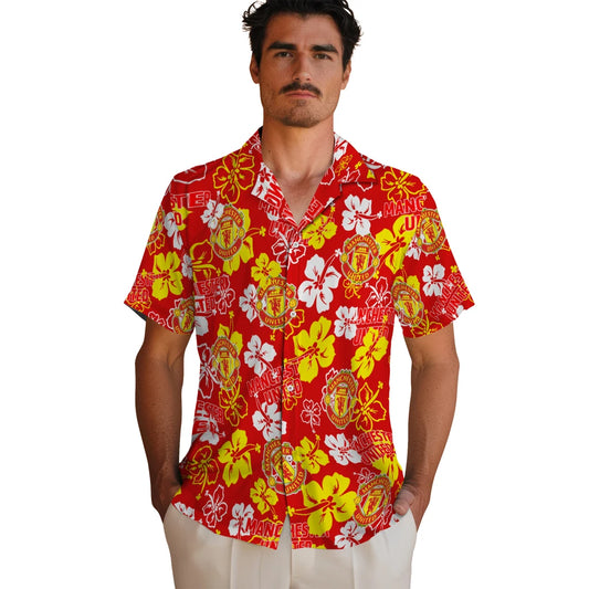 Manchester United Hibiscus Bloom Hawaiian Shirt – Moonbestprint