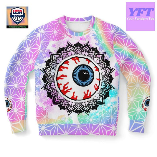 Mandala Eye Holographic Psychedelic 3d Ugly Christmas Sweater ? Usalast