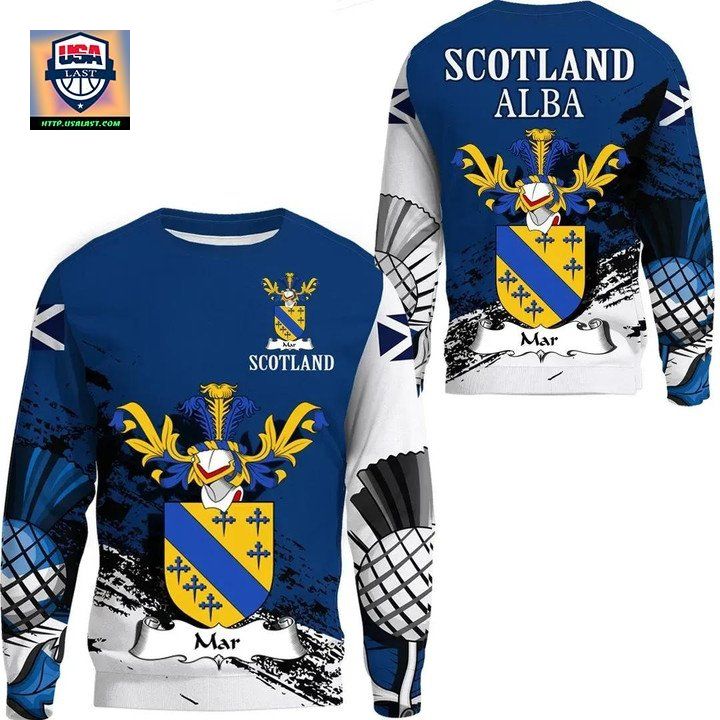 Mar Scottish Family Crest Scotland Special Sweater A7 ? Usalast