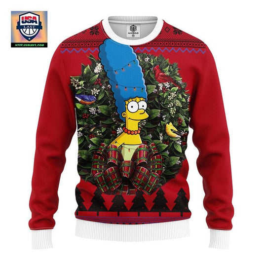 Marge Simpson The Simpsons Noel Mc Ugly Christmas Sweater Thanksgiving Gift ? Usalast