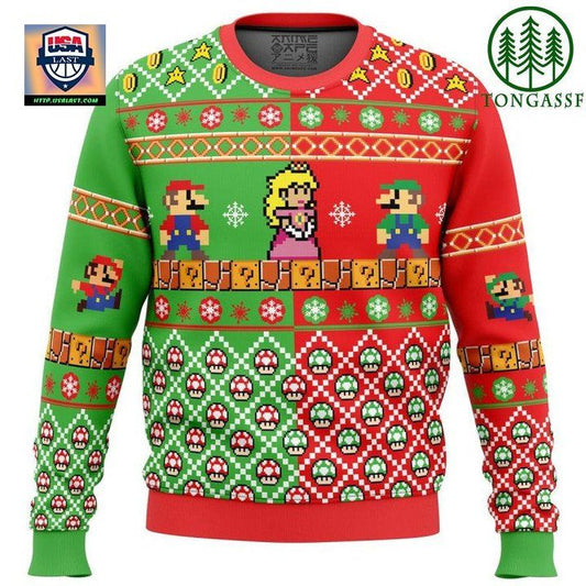 Mario Bros Ugly Christmas Sweater ? Usalast