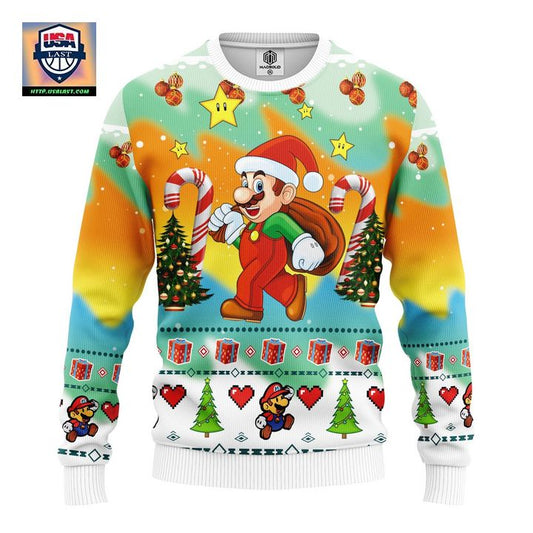 Mario Ugly Christmas Sweater Amazing Gift Idea Thanksgiving Gift ? Usalast