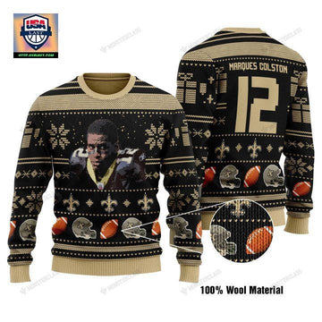 Marquez Callaway 12 New Orleans Saints Nfl Christmas Sweater ? Usalast
