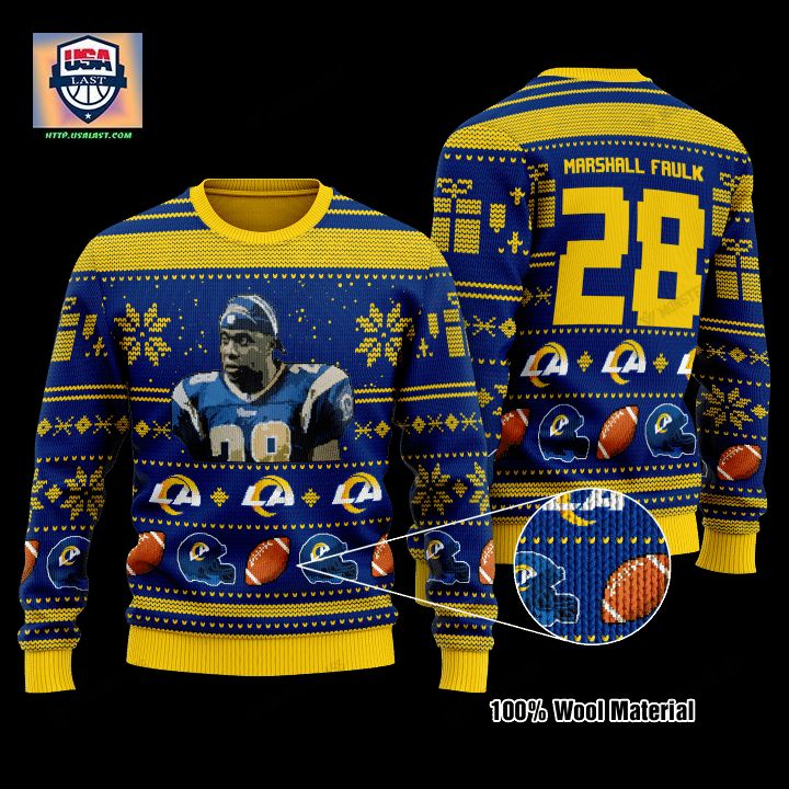 Marshall Faulk 28 Los Angeles Chargers Nfl Christmas Sweater ? Usalast