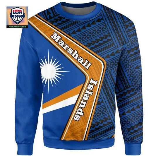 Marshall Islands Sweater ? Polynesian Coat Of Arms A224 ? Usalast