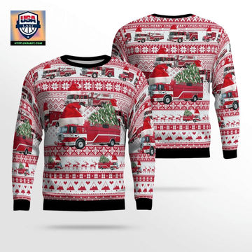 Maryland North Beach Volunteer Fire Department Christmas Sweater 3D ? Usalast