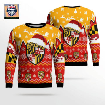 Maryland State Police Christmas Sweater 3D ? Usalast