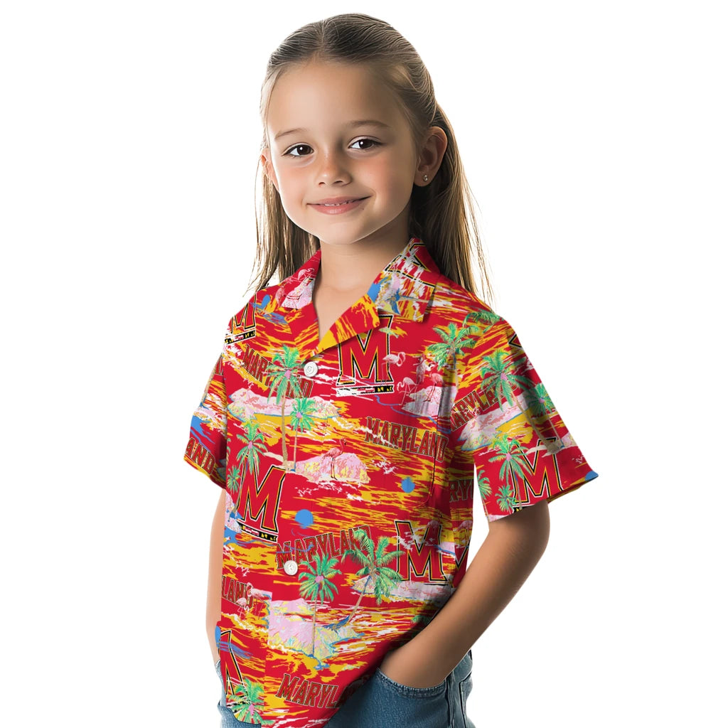 Maryland Terrapins Flamingo Retreat 2026 Hawaiian Shirt – Moonbestprint