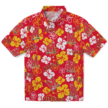 Maryland Terrapins Hibiscus Bloom Hawaiian Shirt – Moonbestprint