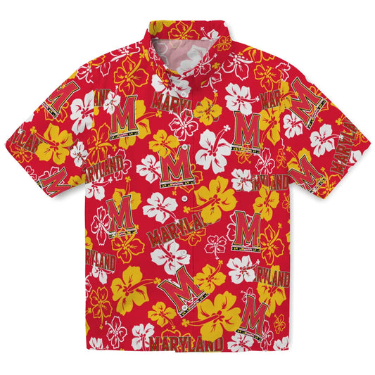 Maryland Terrapins Hibiscus Bloom Hawaiian Shirt – Moonbestprint