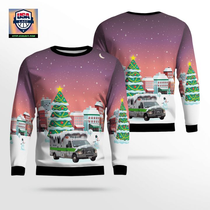 Massachusetts Pro EMS Christmas Sweater 3D ? Usalast