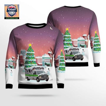 Massachusetts Pro EMS Christmas Sweater 3D ? Usalast
