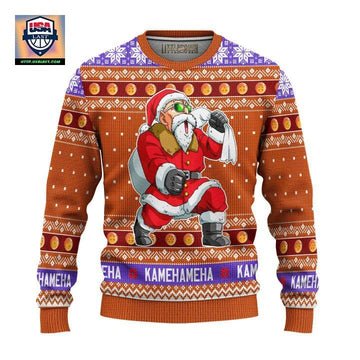 Master Roshi Dragon Ball Ugly Christmas Sweater And 3D Hoodie Xmas Gift ? Usalast