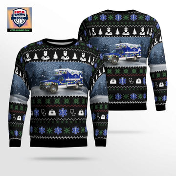 McVeytown Ambulance Christmas AOP Sweater ? Usalast