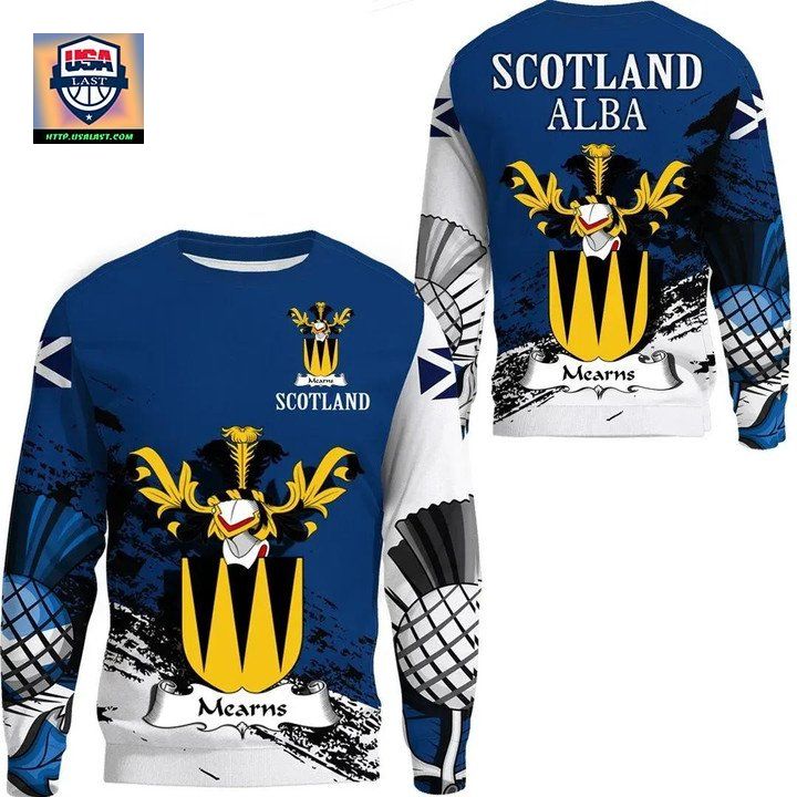 Mearns Scottish Family Crest Scotland Special Sweater A7 ? Usalast