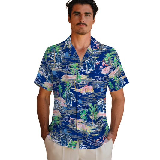 Memphis Tigers Flamingo Retreat 2026 Hawaiian Shirt – Moonbestprint