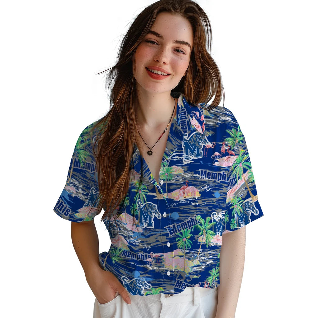 Memphis Tigers Flamingo Retreat 2026 Hawaiian Shirt – Moonbestprint