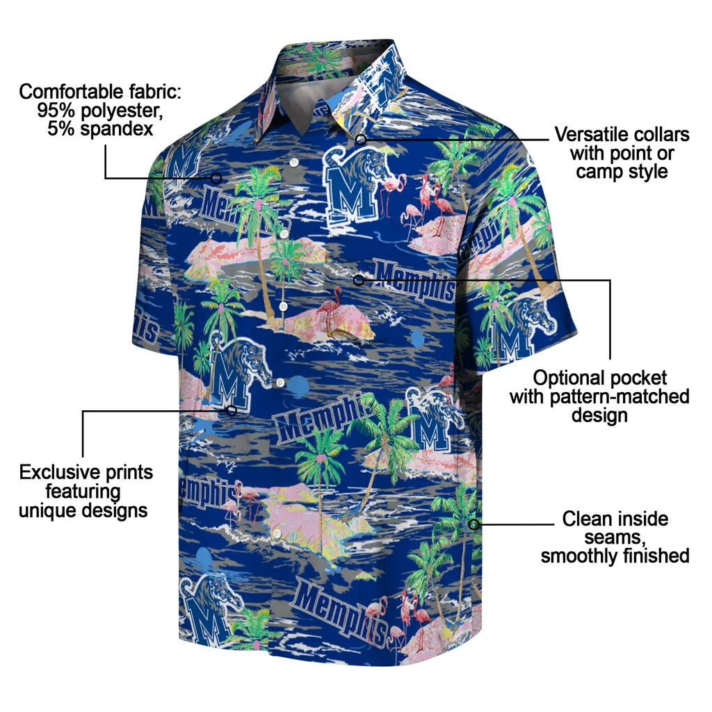 Memphis Tigers Flamingo Retreat 2026 Hawaiian Shirt – Moonbestprint
