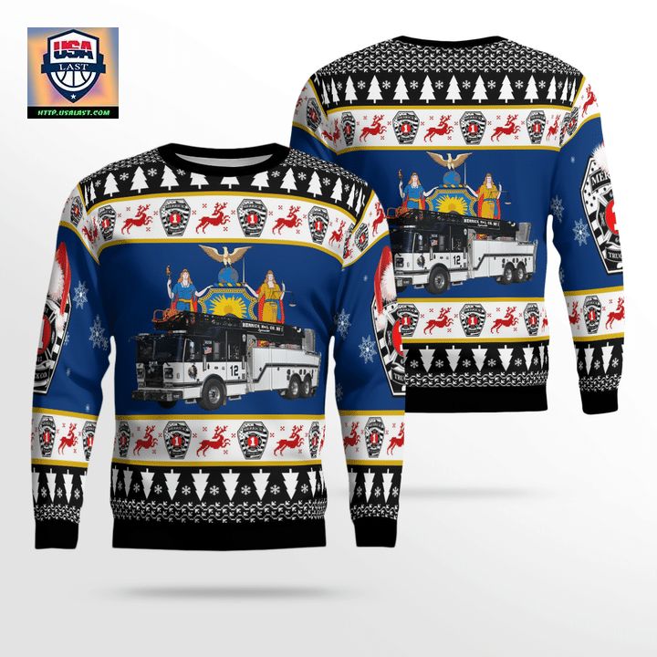 Merrick New York Merrick Truck Co 1 Christmas Sweater 3D ? Usalast