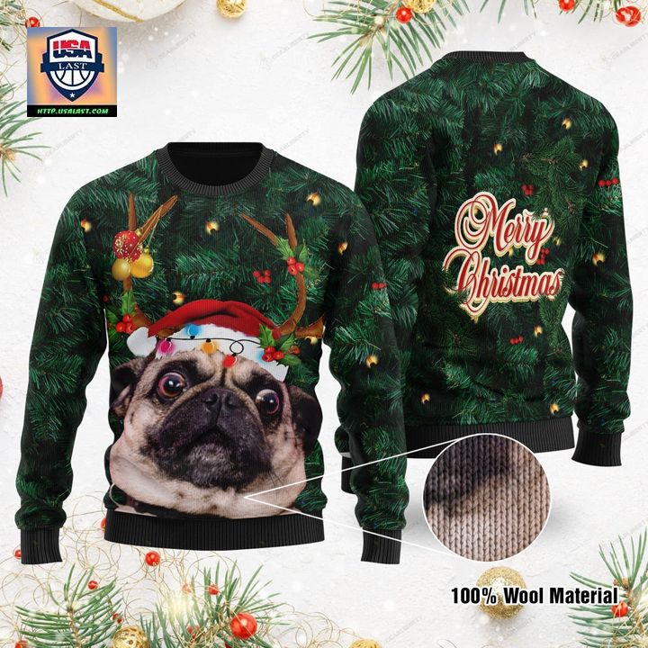 Merry Christmas Pug Ugly For Pug Lovers On 3D Sweater ? Usalast