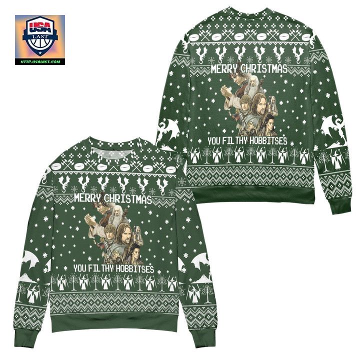 Merry Christmas You Filthy Hobbitses Ugly Christmas Sweater ? Usalast