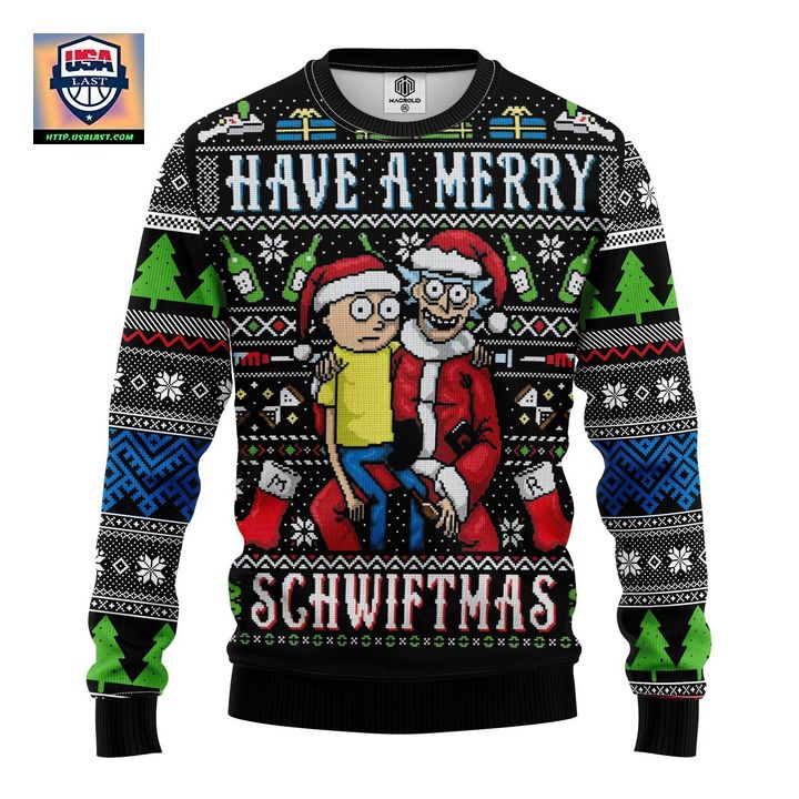 Merry Rick And Morty Ugly Christmas Sweater Amazing Gift Idea Thanksgiving Gift ? Usalast