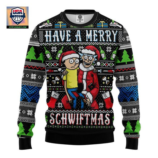 Merry Rick And Morty Ugly Christmas Sweater Amazing Gift Idea Thanksgiving Gift ? Usalast