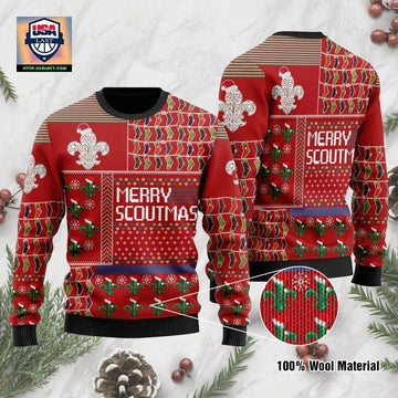 Merry Scoutmas Ugly For Scouts On National Ugly Day And Christmas 3D Sweater ? Usalast