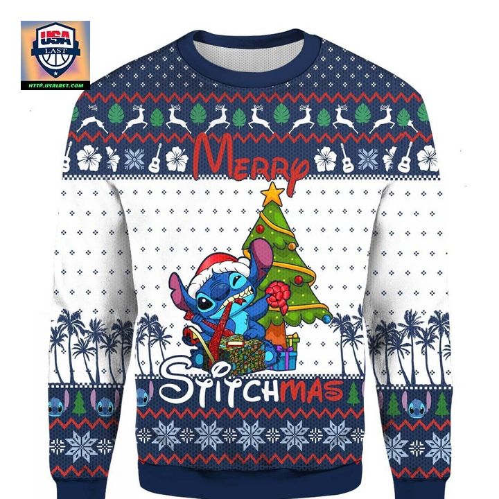 Merry Stitchmas Ugly Christmas 3D Sweater ? Usalast