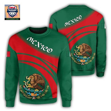 Mexico Coat Of Arms Sweater Cricket Style J5W ? Usalast