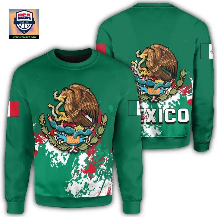 Mexico Coat Of Arms Sweater Spaint Style ? Usalast