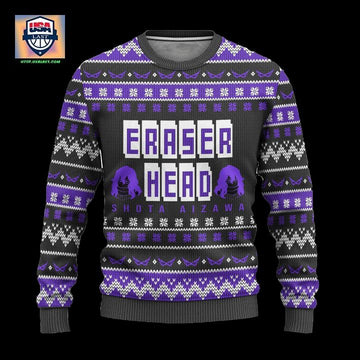 MHA Shota Aizawa Ugly Christmas Sweater Anime Xmas Gift ? Usalast