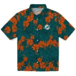 Miami Dolphins Hawaiian Shirt - 50th State Flower | Moonbestprint