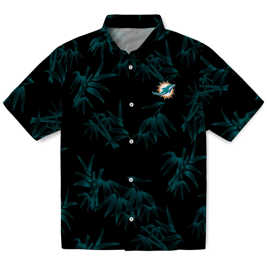 Miami Dolphins Hawaiian Shirt - Bamboo Branches | Moonbestprint