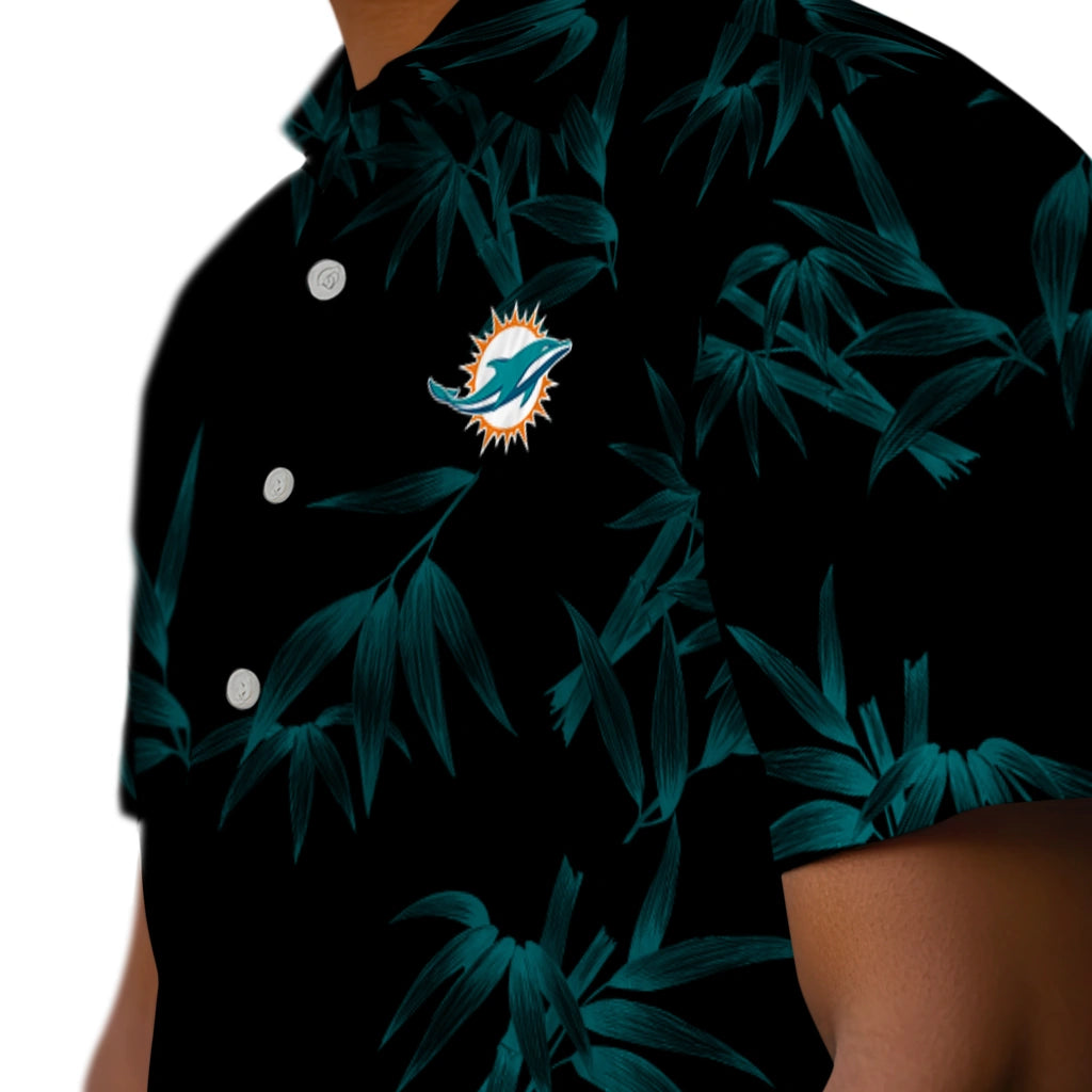 Miami Dolphins Hawaiian Shirt - Bamboo Branches | Moonbestprint