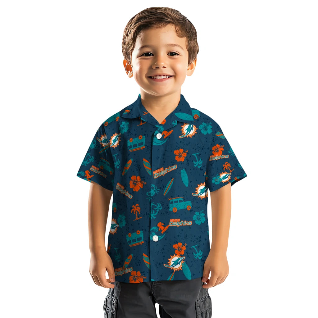 Miami Dolphins Hawaiian Shirt - Beach Vibe | Moonbestprint