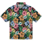 Miami Dolphins Hawaiian Shirt - Brilliant Hibiscus Garden | Moonbestprint