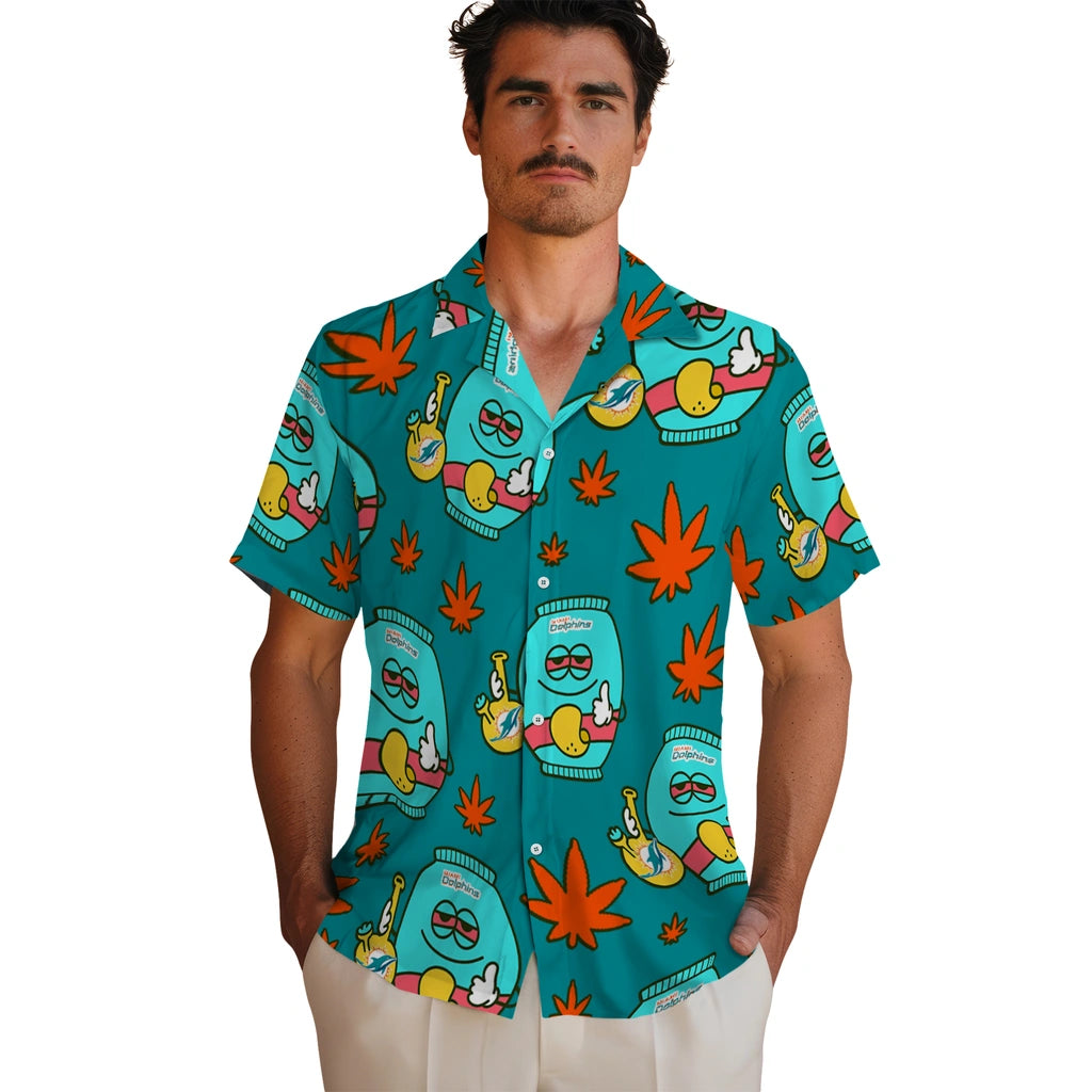 Miami Dolphins Hawaiian Shirt - Chill Vibe | Moonbestprint
