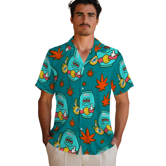 Miami Dolphins Hawaiian Shirt - Chill Vibe | Moonbestprint