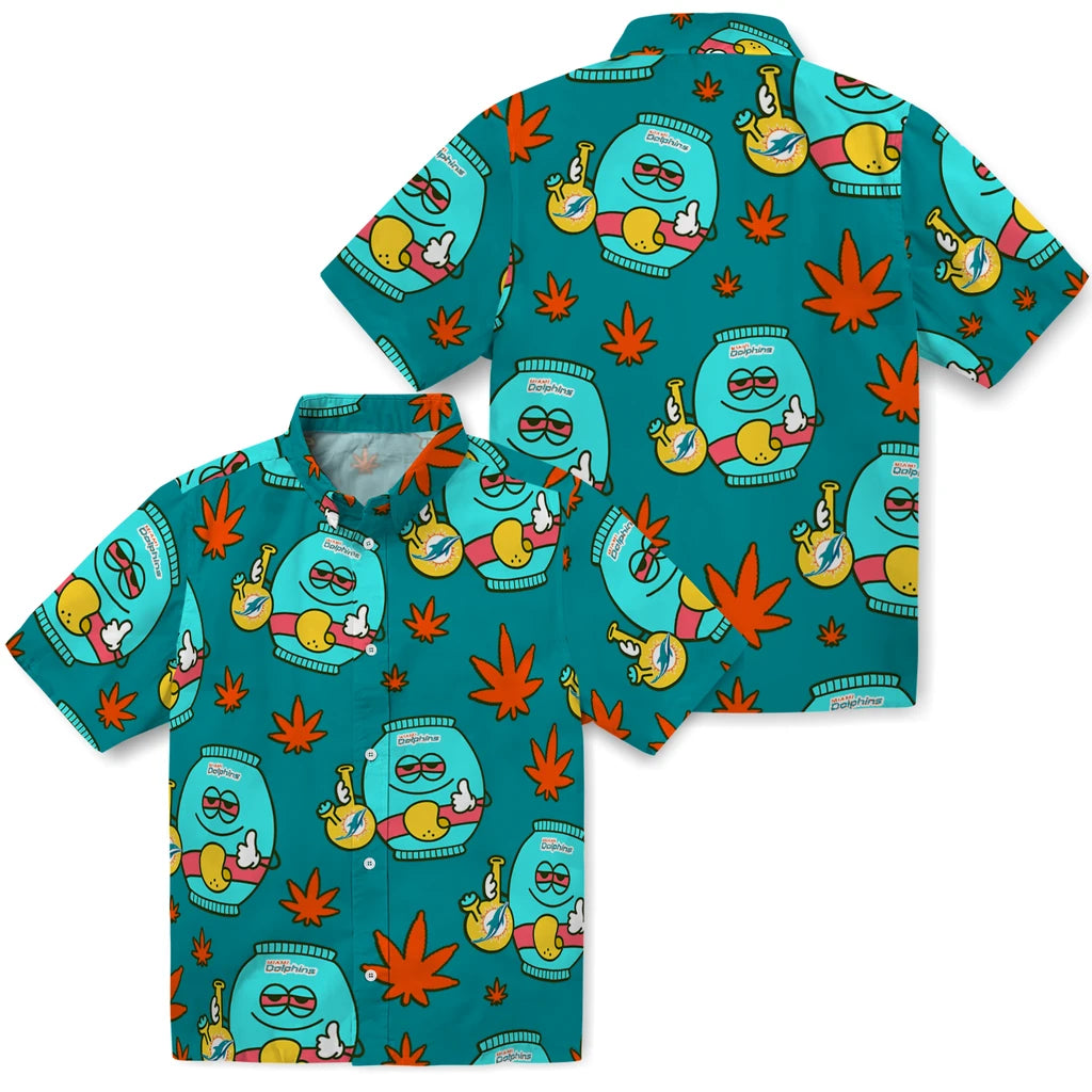 Miami Dolphins Hawaiian Shirt - Chill Vibe | Moonbestprint